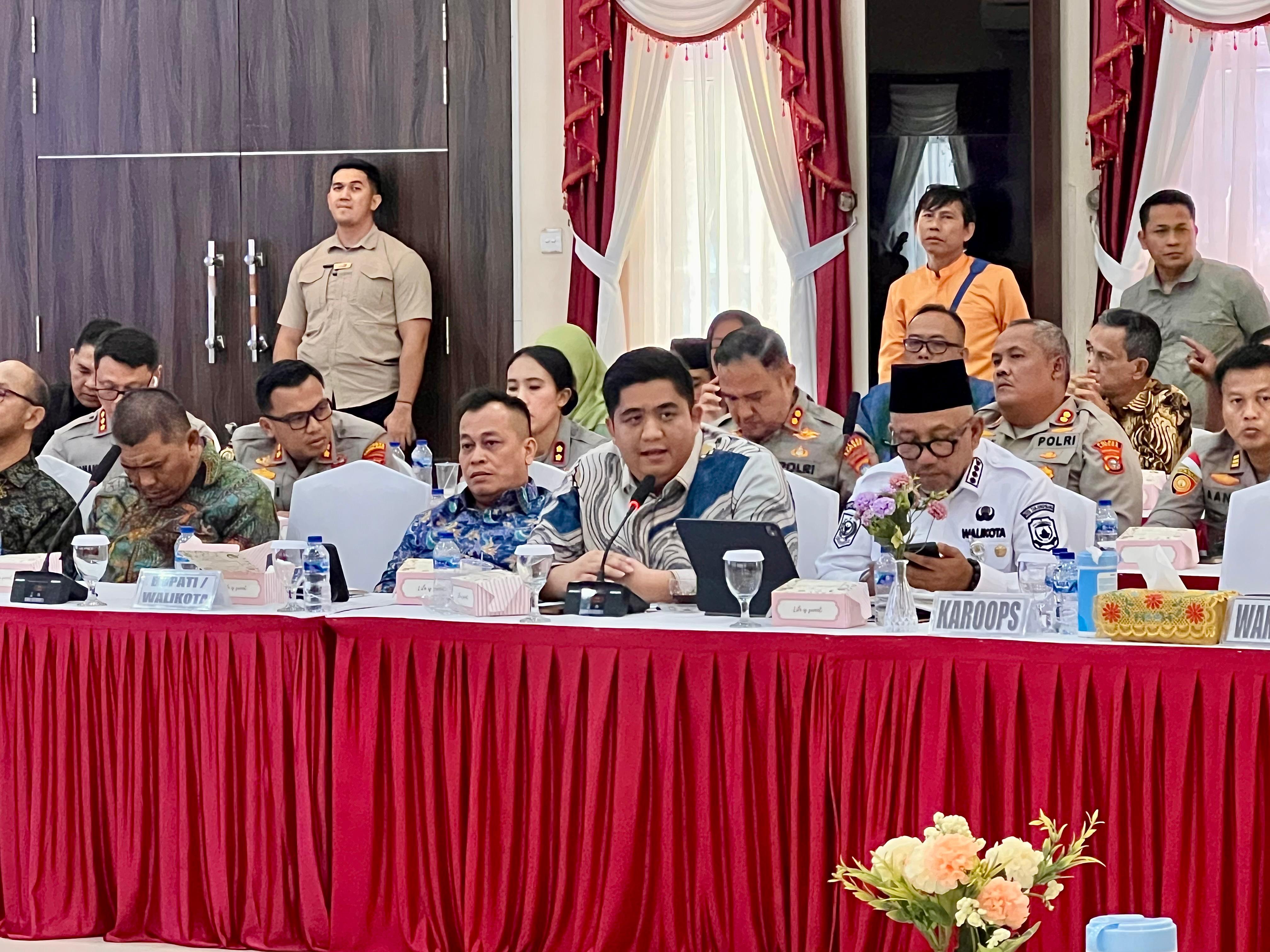 Rakor Lintas Sektor se-Kepri, Bupati Roby : Bintan Siap Menyambut Perayaan Nataru
